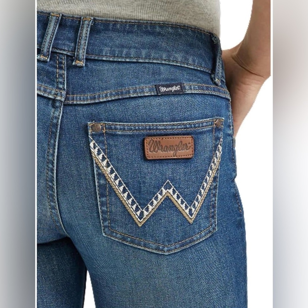 Wrangler Retro 31/11X36 Women's Classic Blue Boot Cut Jeans Mid-Rise NWT #7 - Picture 8 of 13